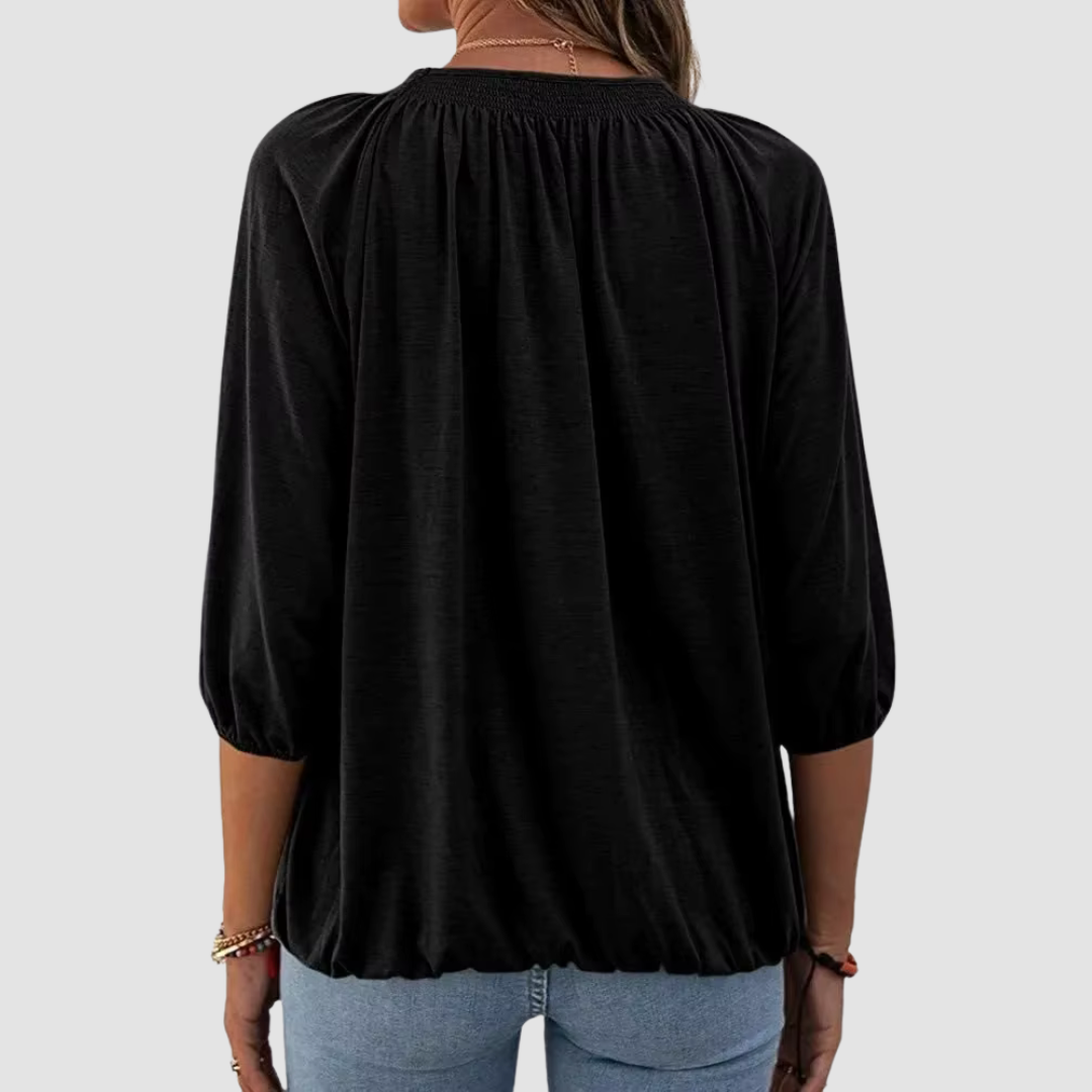 Stilvolles Damen-T-Shirt mit halblangen Ärmeln