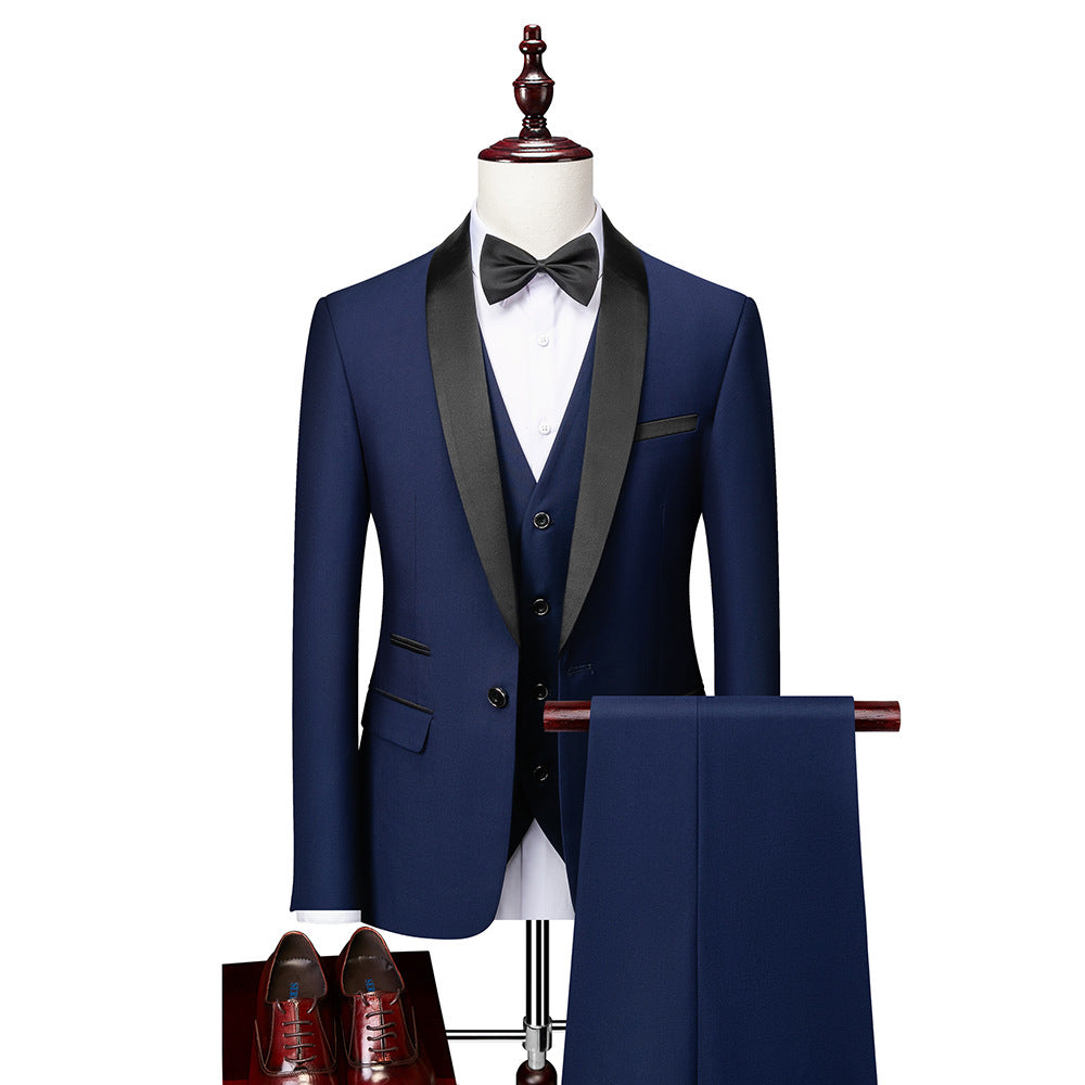 3-teiliges Slim Fit Anzugset für Herren
