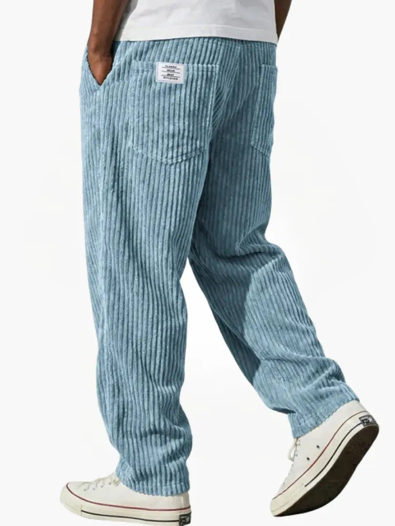 Herren Elegante Bequeme Cordhose mit Kordelzug