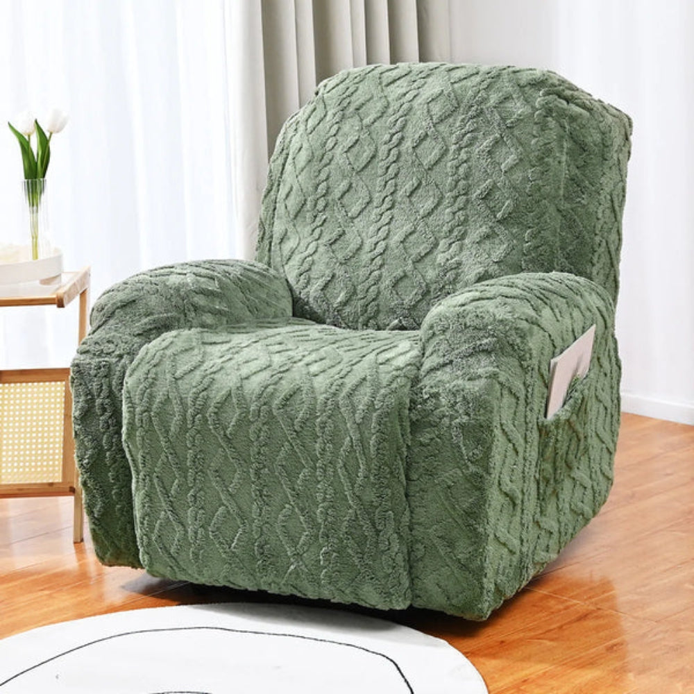 Weicher, rutschfester Winter-Plüsch-Sofabezug für Liegesofas