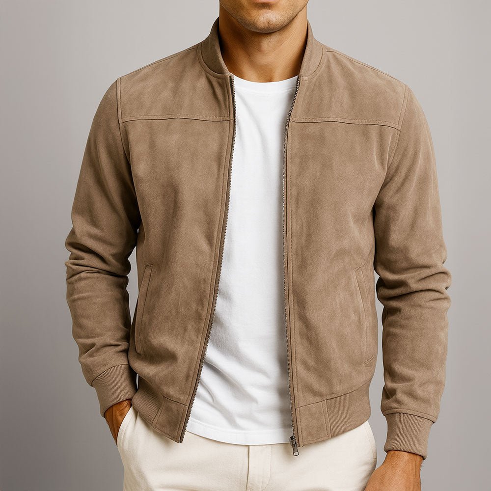 Herren Klassische Bomberjacke mit Taillierter Passform