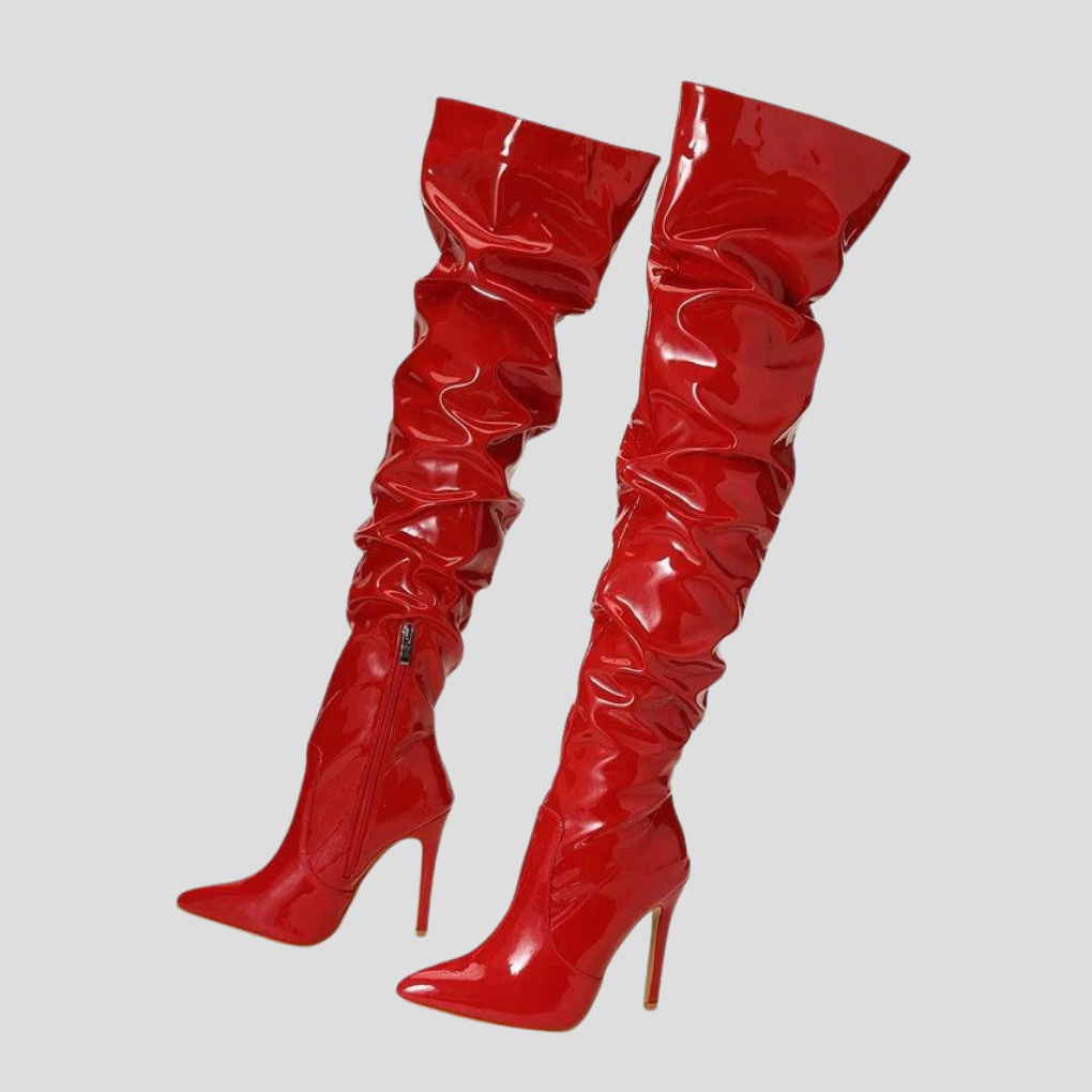 Damenstiefel mit 8 cm Absatz