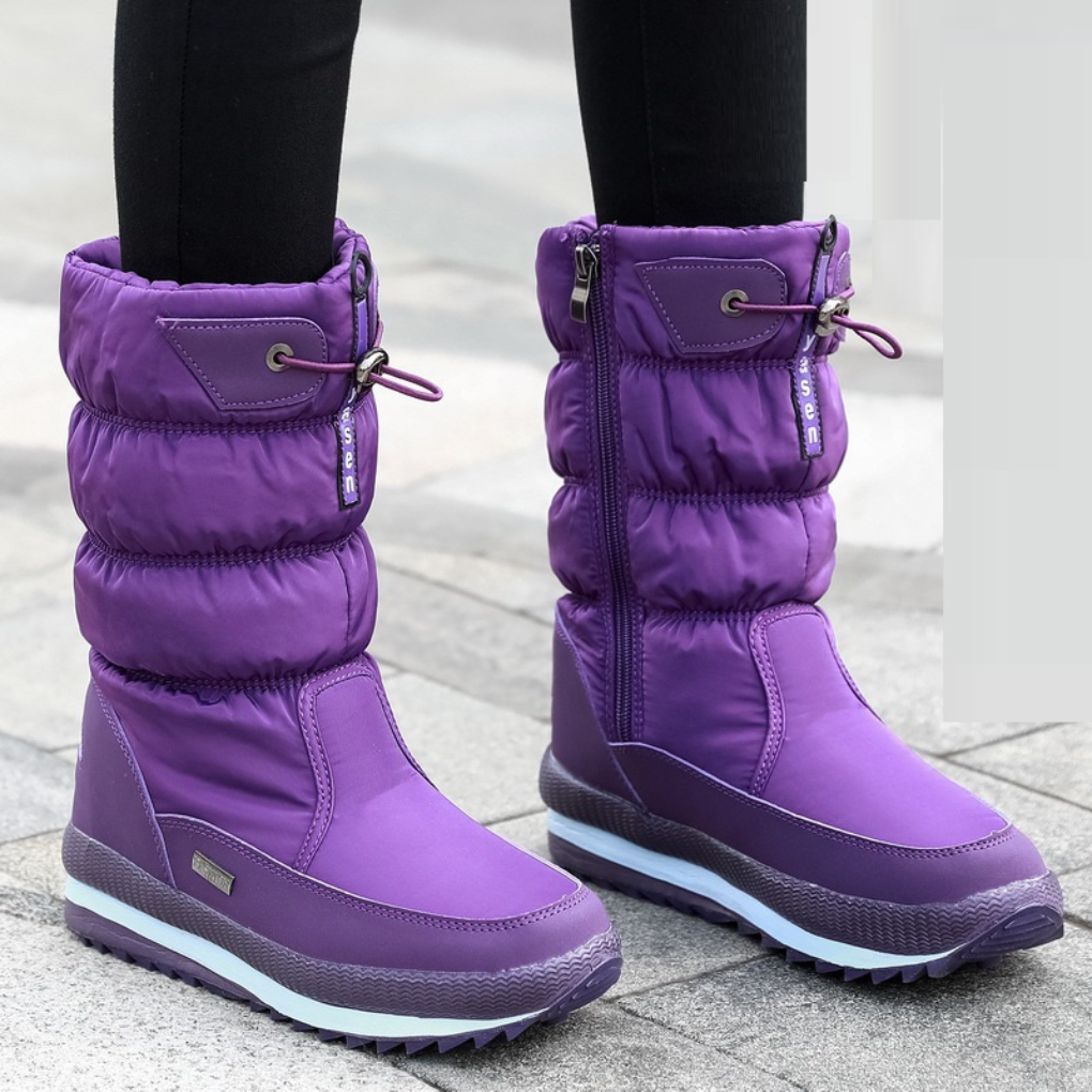 Gefütterte Winterstiefel für Damen