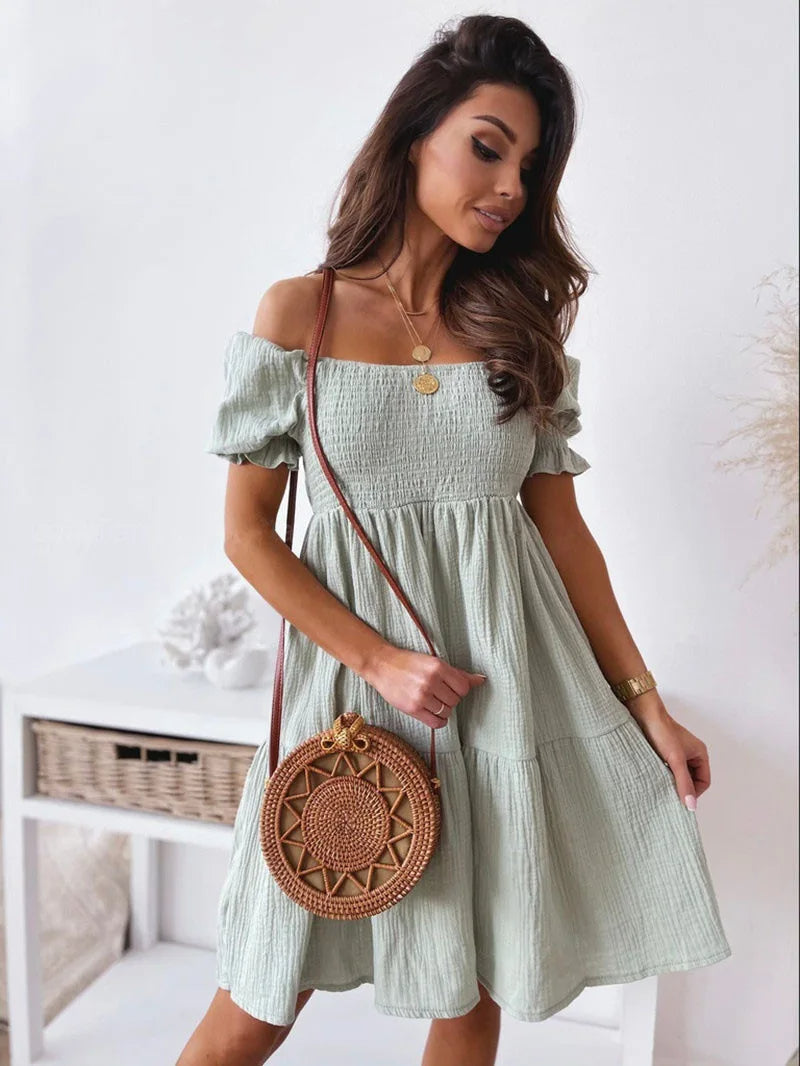 Elegantes One-Shoulder Minikleid für den Sommer