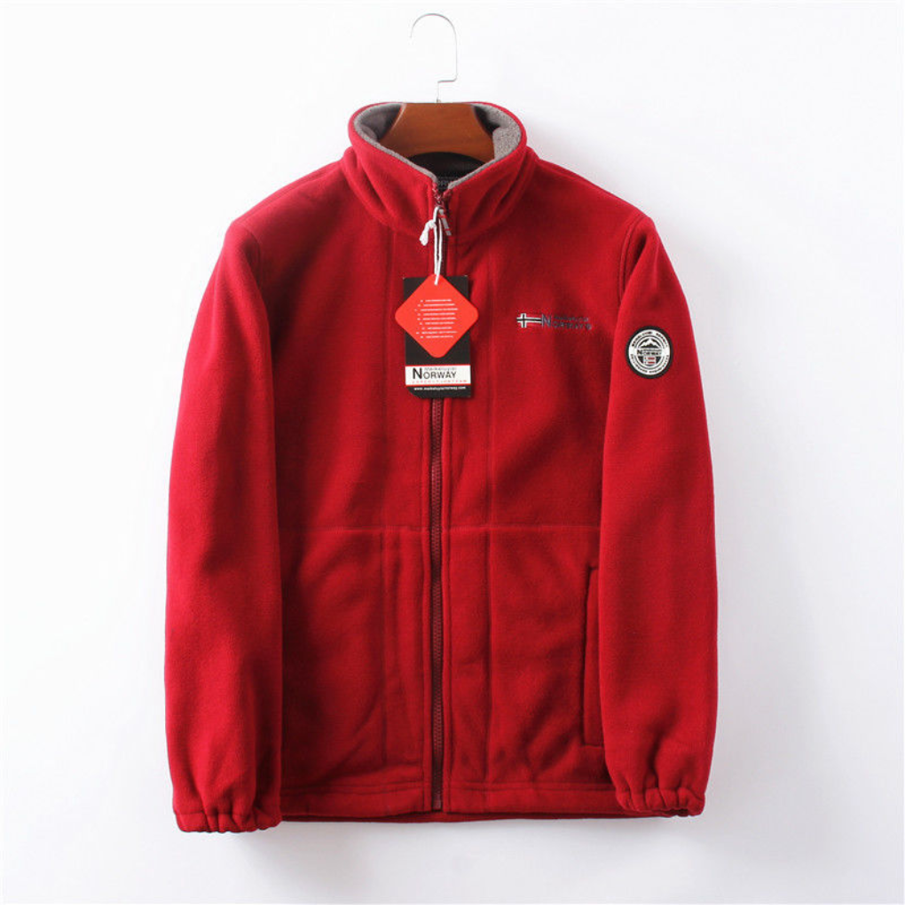 Winddichte und bequeme Herren-Fleecejacke