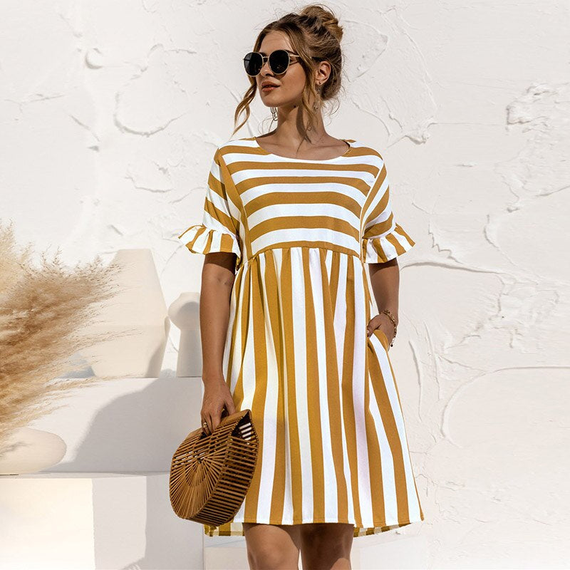 Elegantes Maxikleid mit langen Ärmeln