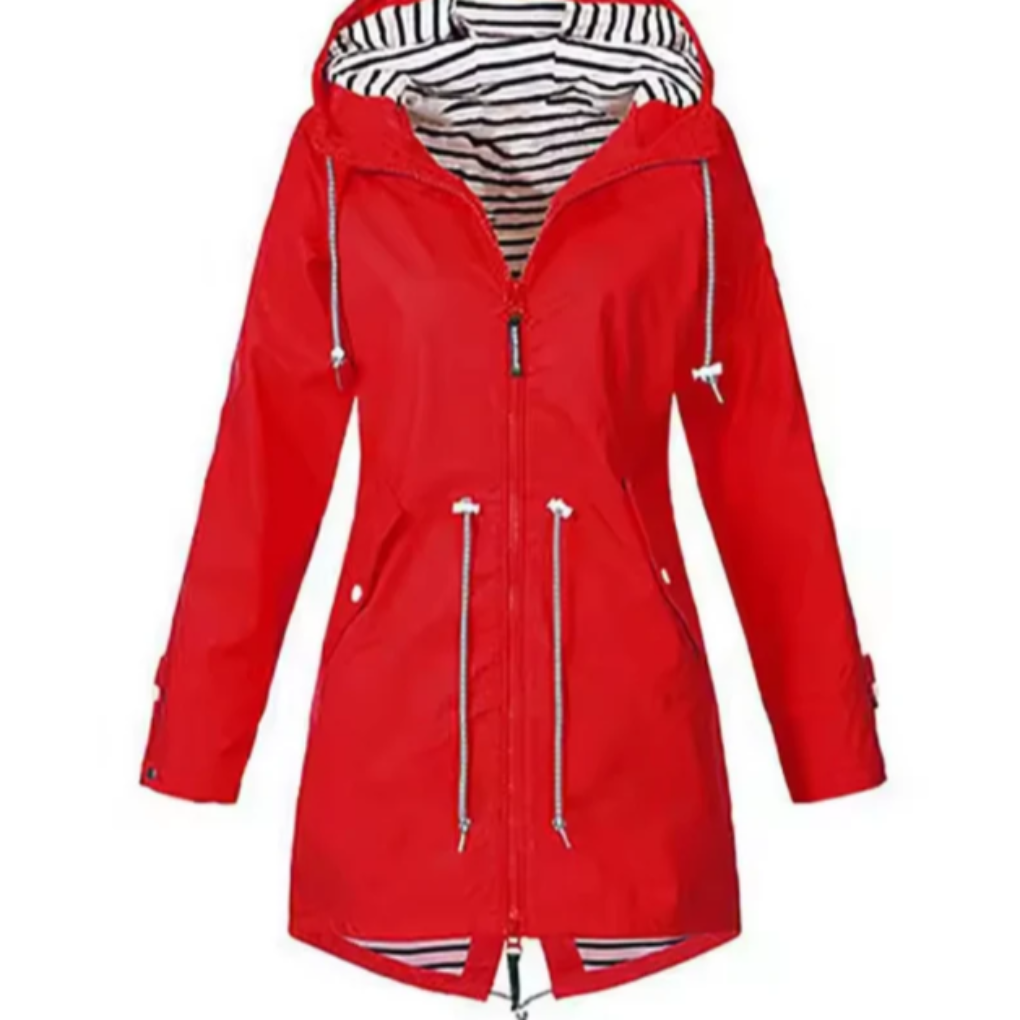 Wasserdichte Jacke mit Kapuze für Damen
