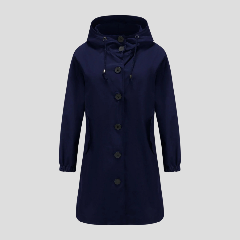 Wasserdichte Regenjacke mit Kapuze für Damen