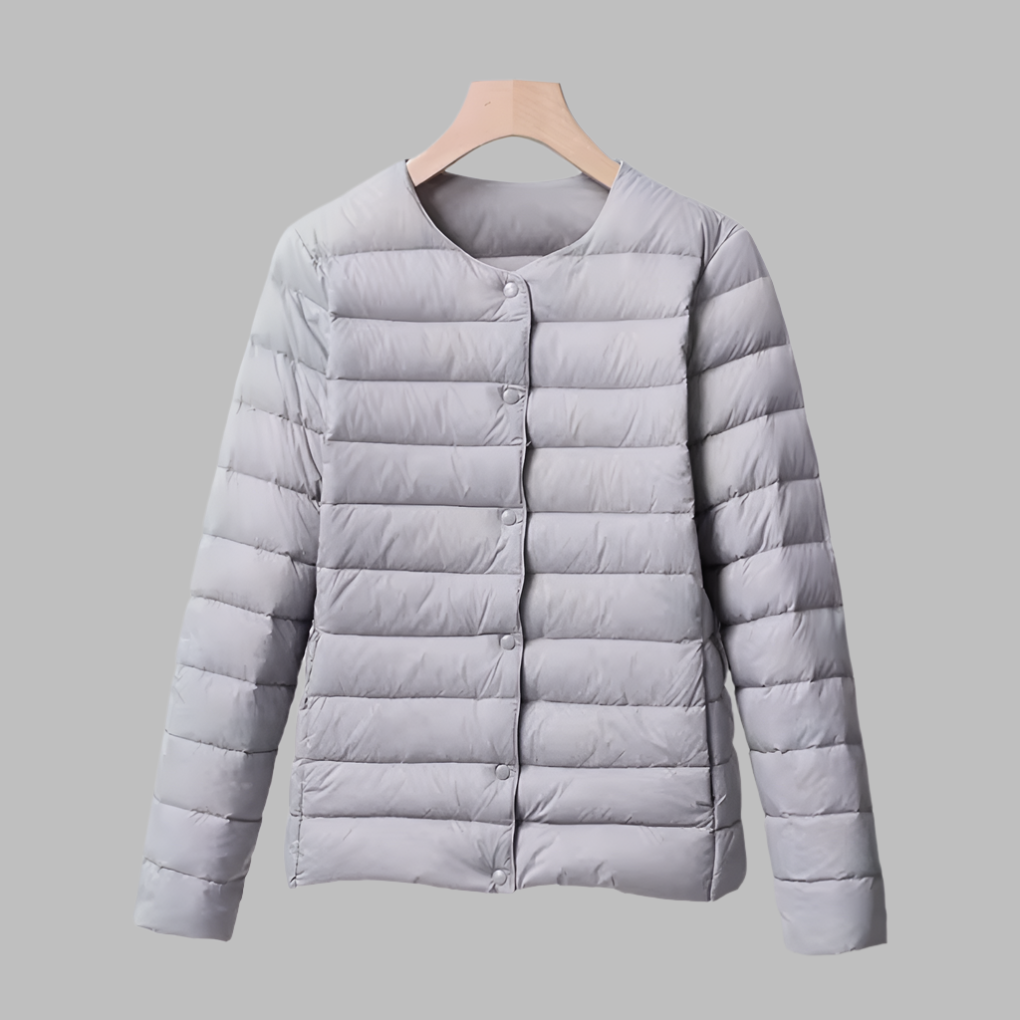 Kragenloser, tragbarer Puffer für Frühling und Winter