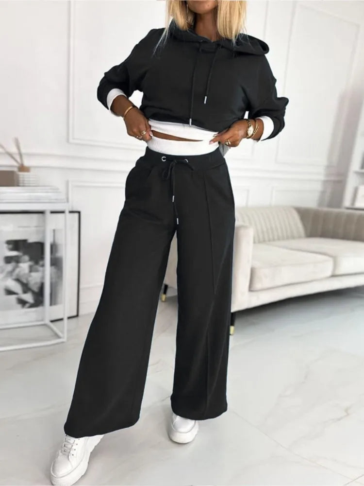 Stilvolle Zweiteilige Damen-Lounge- und Jogging-Set
