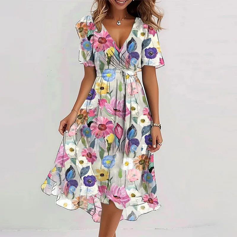 Luftiges Sommerkleid mit Blumenmuster