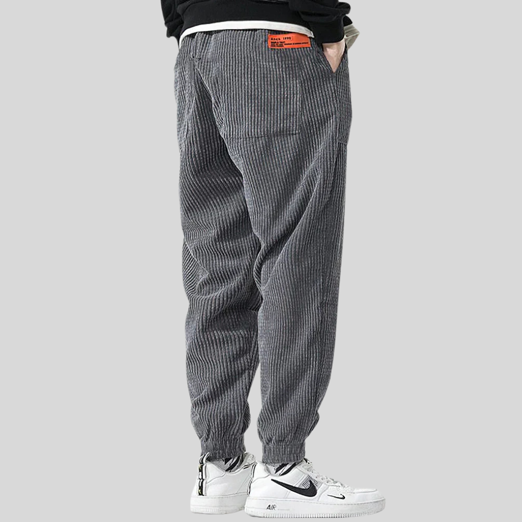 Men’s Wide Cord Joggers – Relaxed Everyday Style