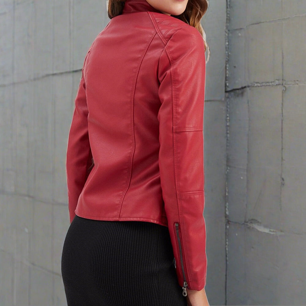 Damen Klassische Jacke mit Reißverschluss