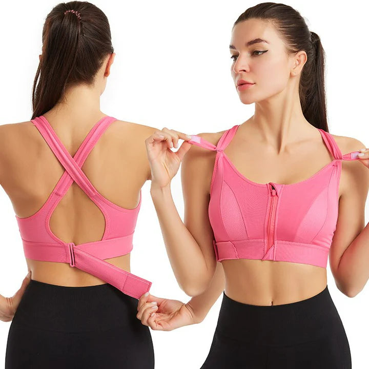 2er-Pack Ultra-Komfort Sport-BHs mit nahtlosem Design und starker Unterstützung