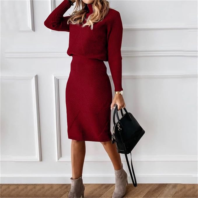 Zweiteiler-Set – Pullover & Figurbetonter Rock