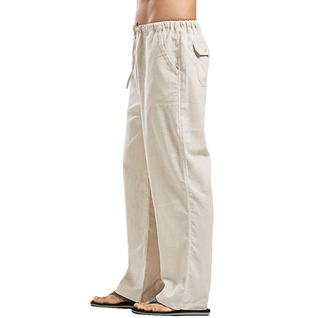 Stylische Sommer-Leinen-Herrenhose
