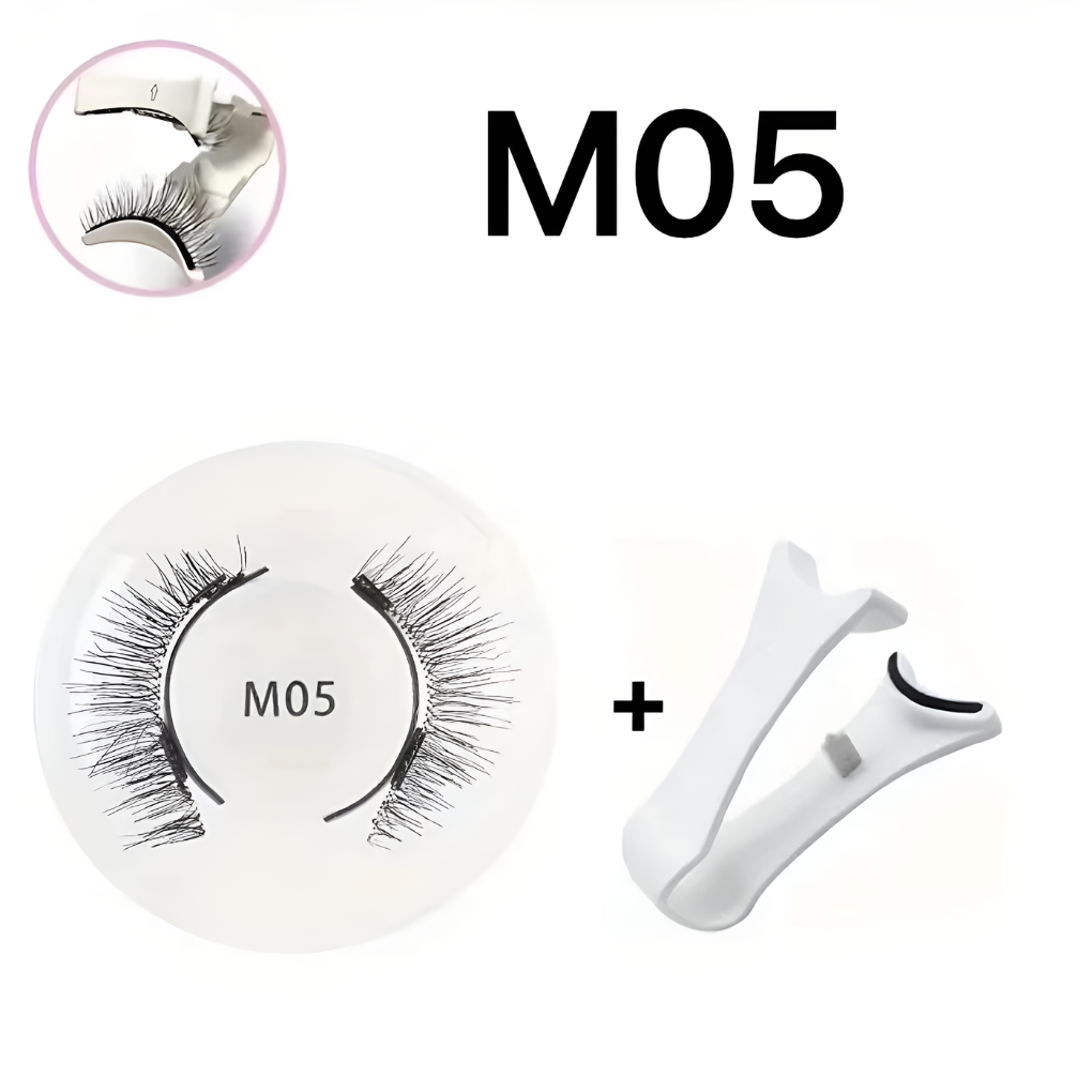 Wiederverwendbares magnetisches Wimpern- und Pinzettenset