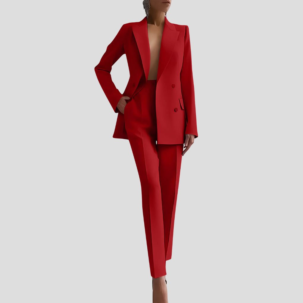Elegantes Business-Hosenanzug-Set für Damen