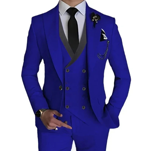 Stilvoller 3-teiliger Slim Fit Herrenanzug