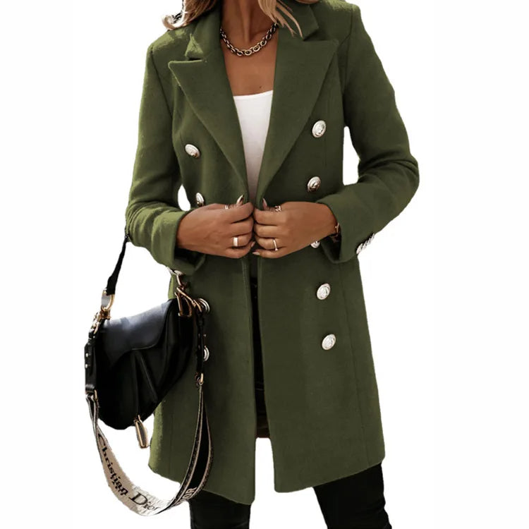 Lange Damen-Mantel Jacke