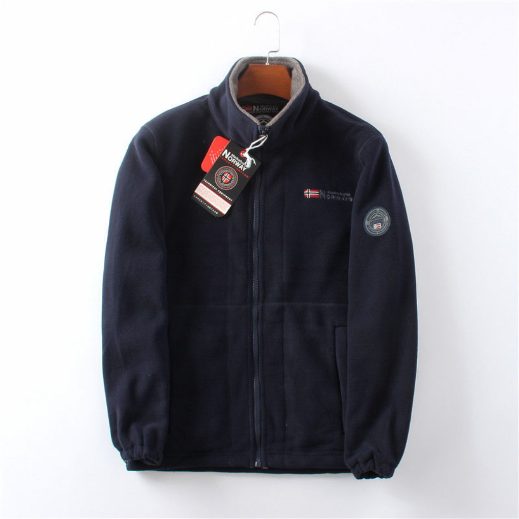 Winddichte und bequeme Herren-Fleecejacke