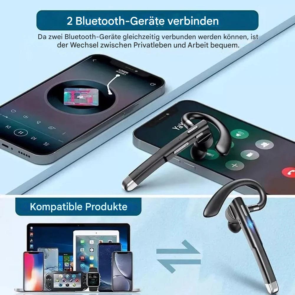 BT5.3 Ein-Ohr-Bluetooth-Headset mit Geräuschunterdrückung