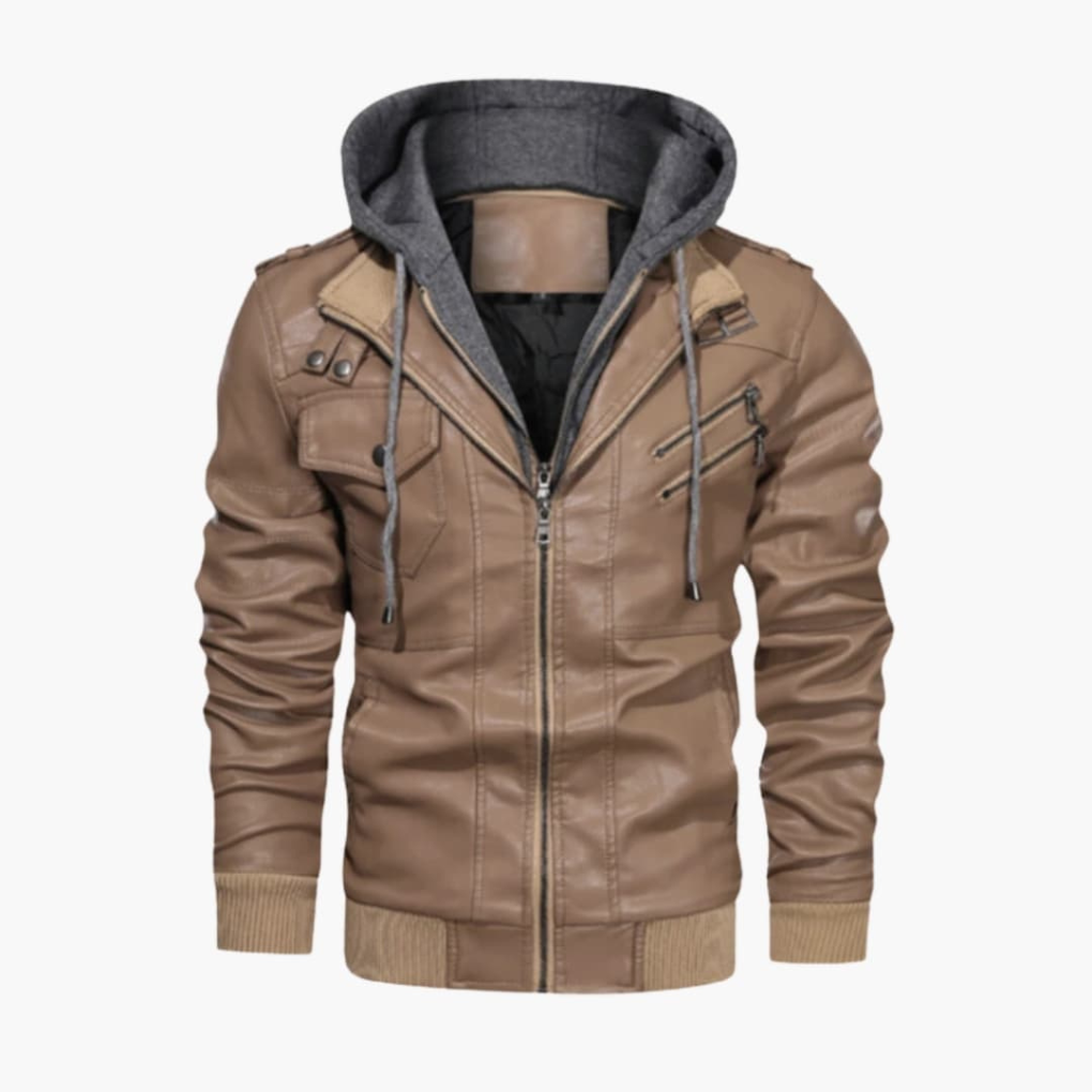 Herren-Hoodie-Jacke mit mehreren Taschen