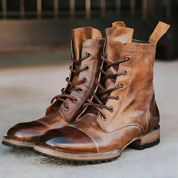 Vintage Damenlederstiefel