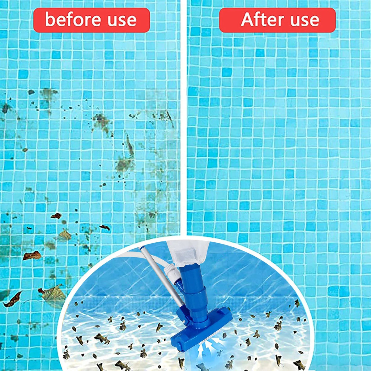Schwimmbadstaubsauger-Set