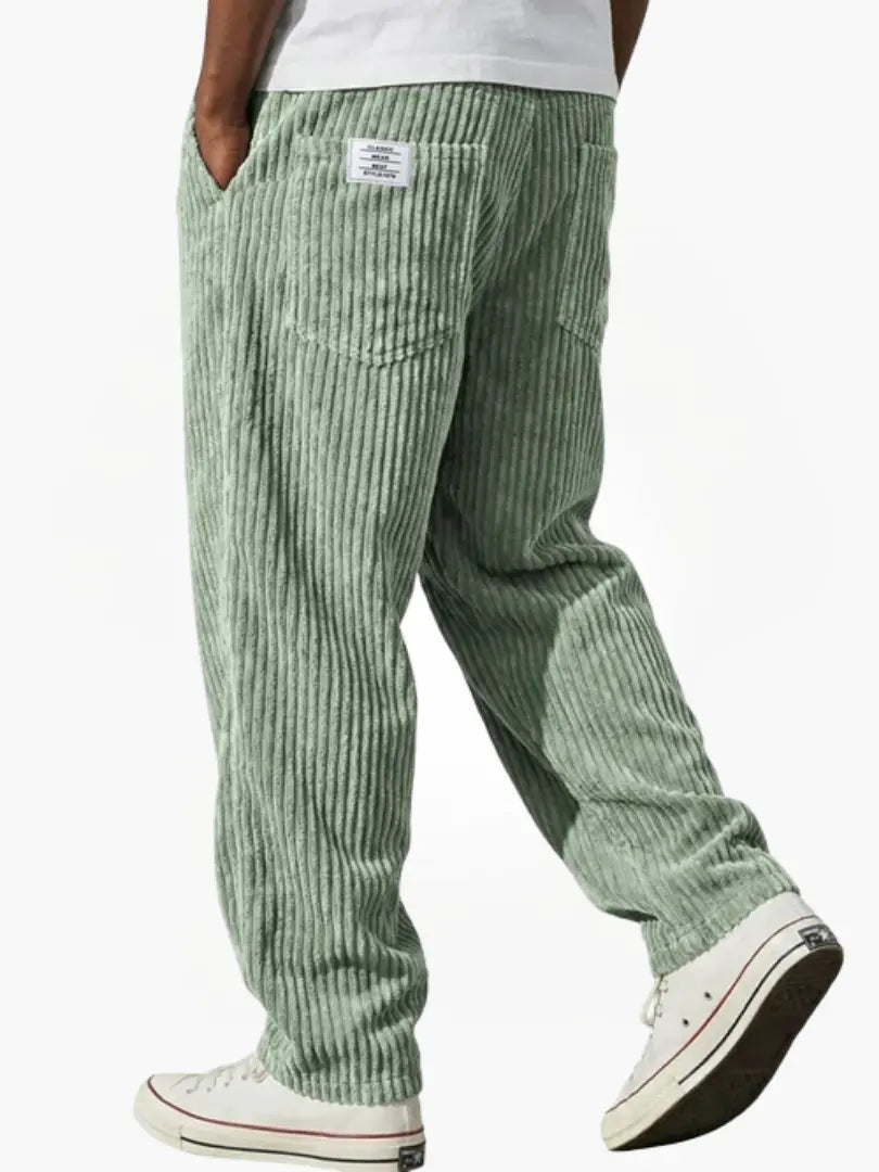Herren Elegante Bequeme Cordhose mit Kordelzug
