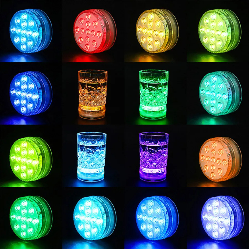 LED-Lichtfarbe, tauchfähiges Poollicht mit RF-Fernbedienung