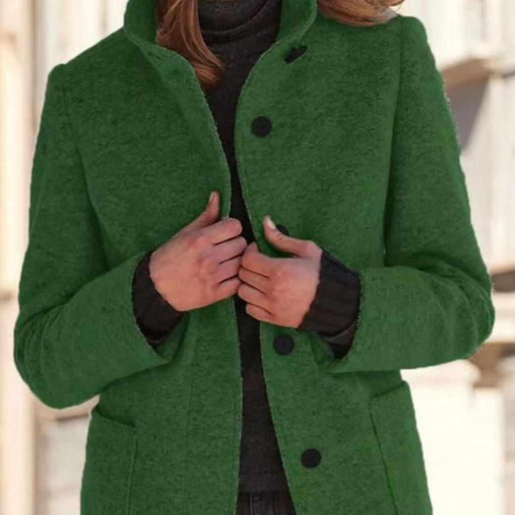 Damen Eleganter Wollmantel