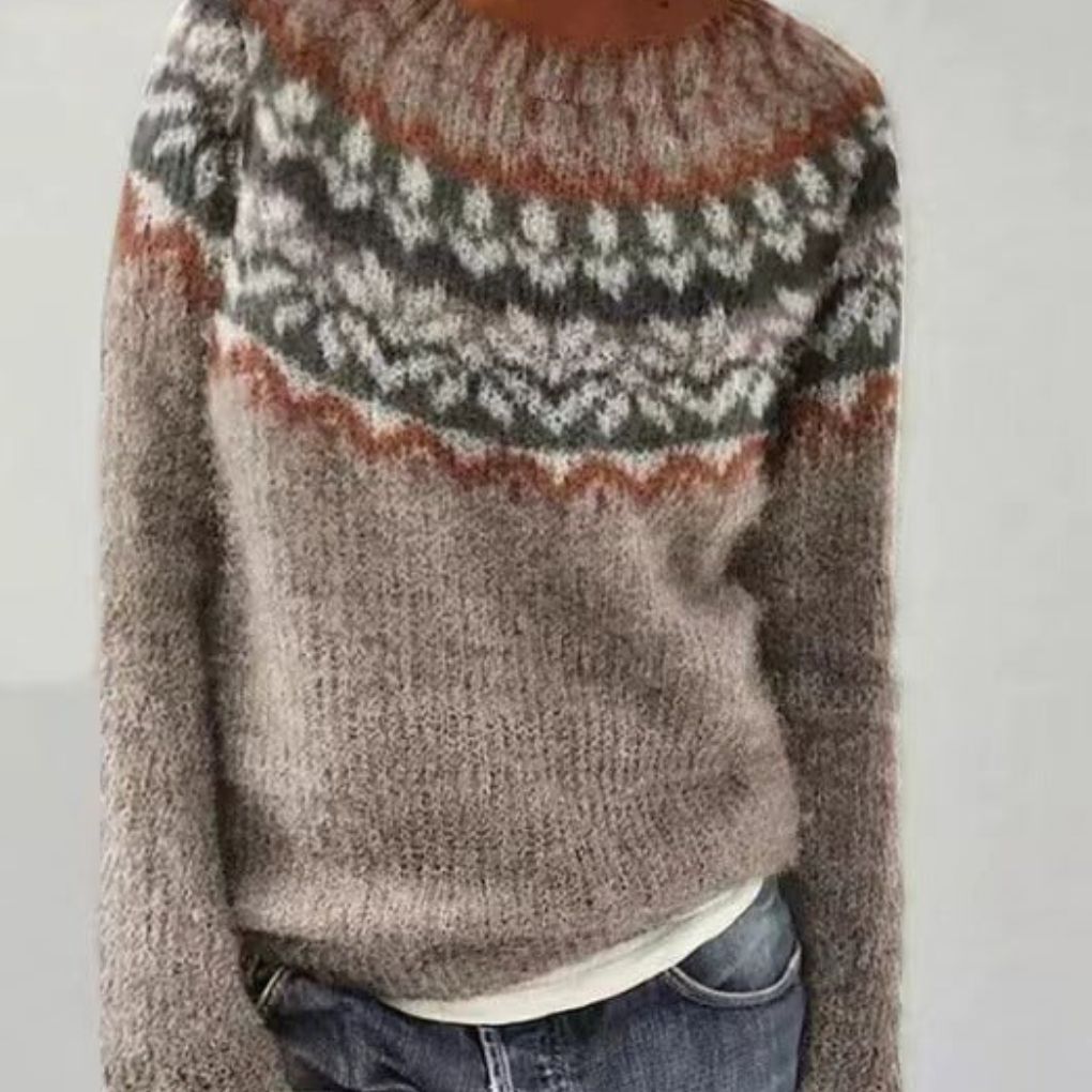 Damenpullover Winter Vintage Design