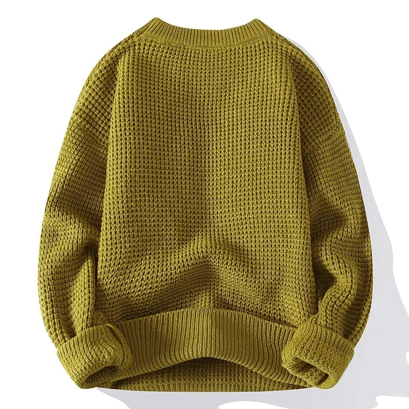 Herren Eleganter Pullover mit Wabenstruktur