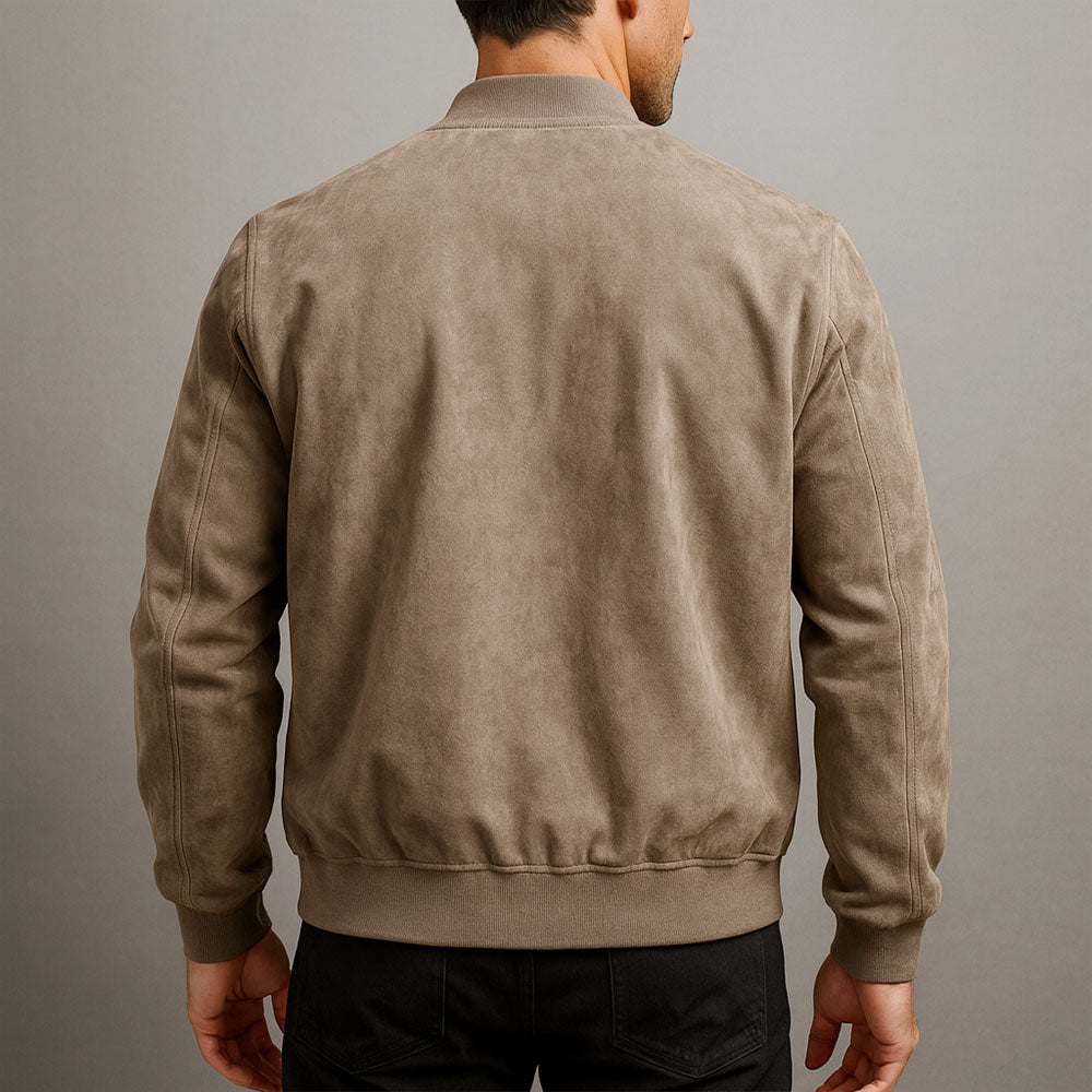 Herren Klassische Bomberjacke mit Taillierter Passform
