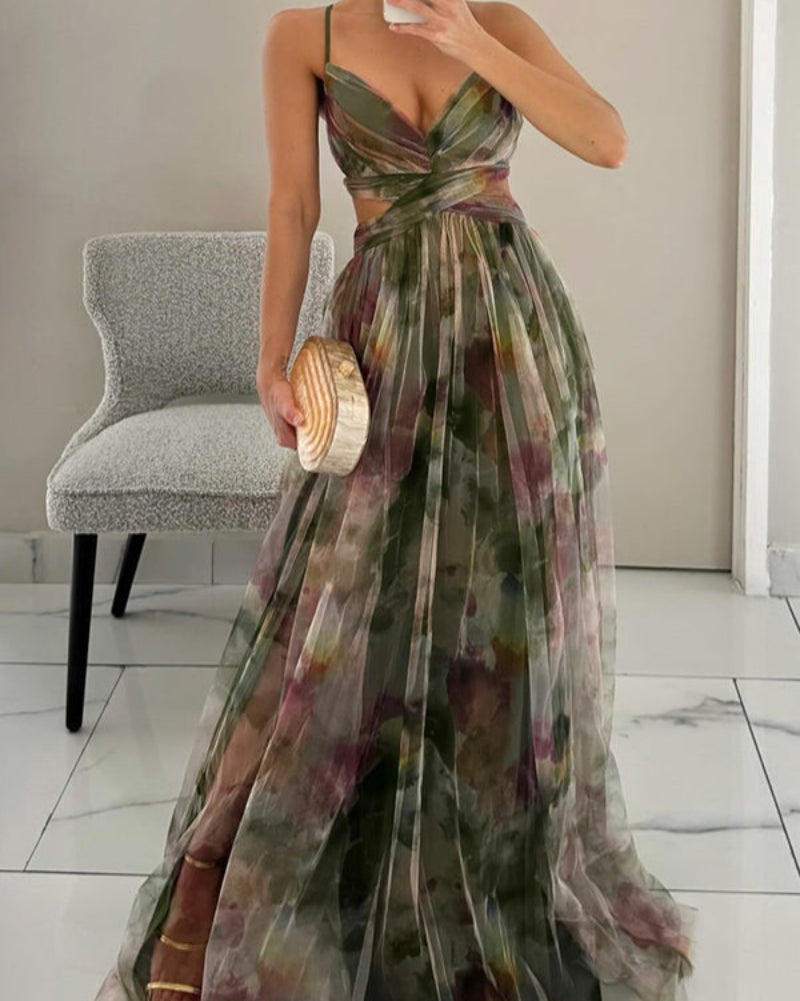 Sexy Hollow Out Maxikleid für Damen