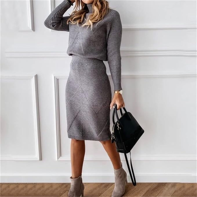 Zweiteiler-Set – Pullover & Figurbetonter Rock