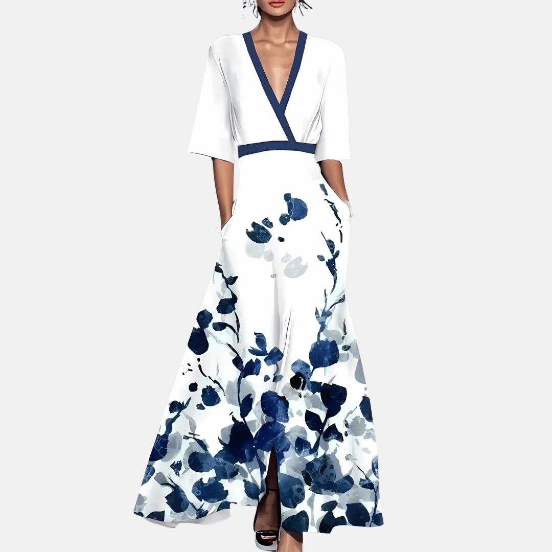 Maxikleid mit Blumendruck für Damen