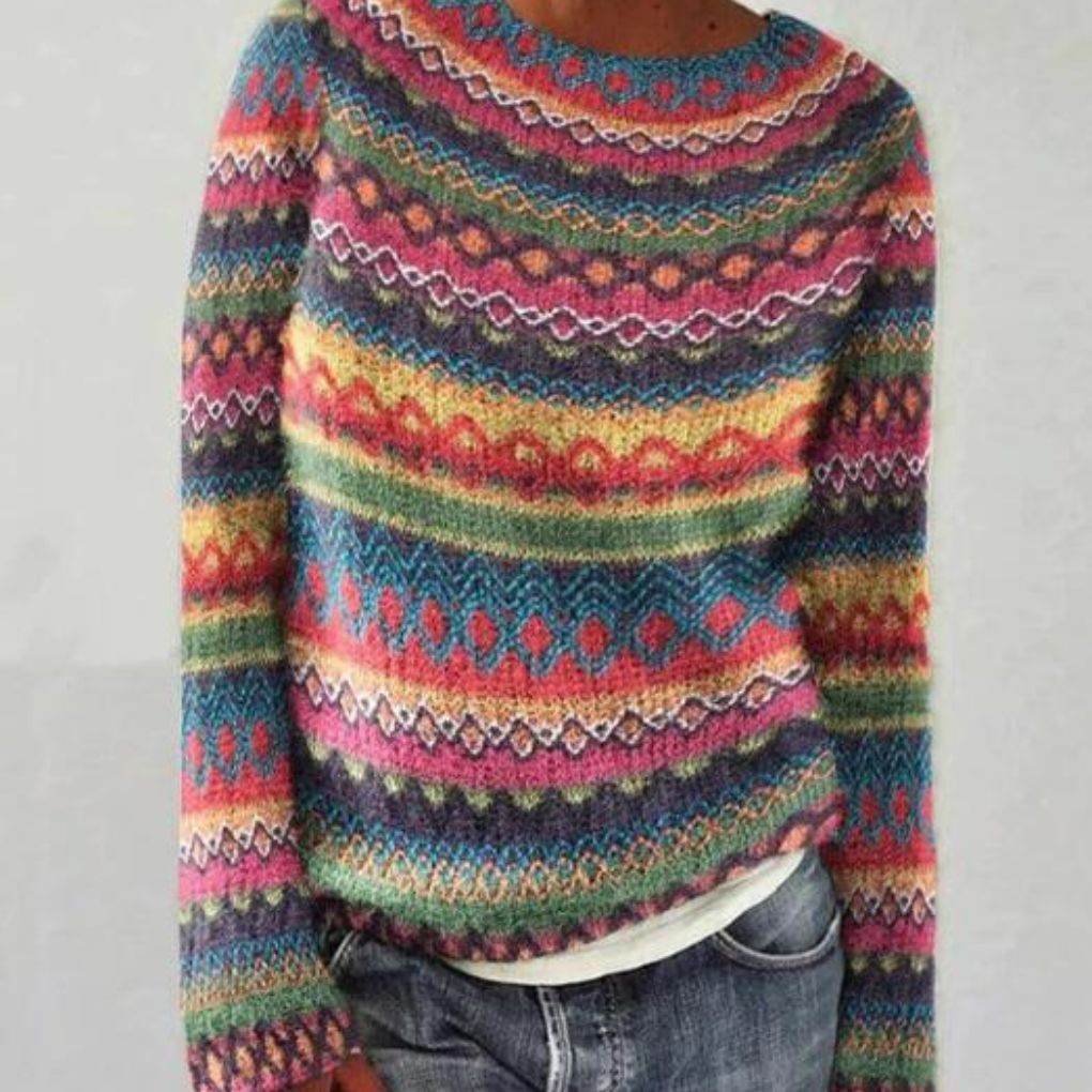 Damenpullover Winter Vintage Design