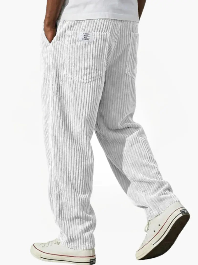 Herren Elegante Bequeme Cordhose mit Kordelzug