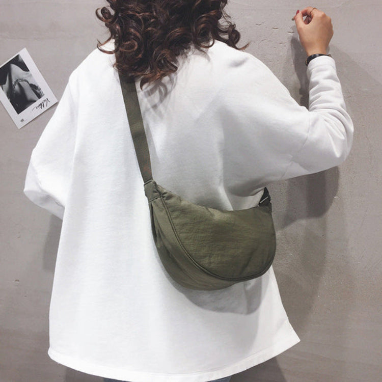 Geräumige Nylon-Umhängetasche für Damen