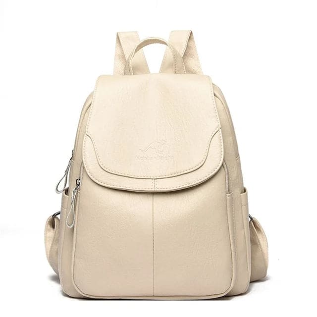 Eleganter Damen-Rucksack aus veganem Leder mit zeitlosem Design