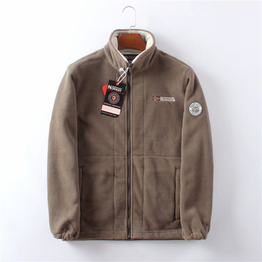Winddichte und bequeme Herren-Fleecejacke
