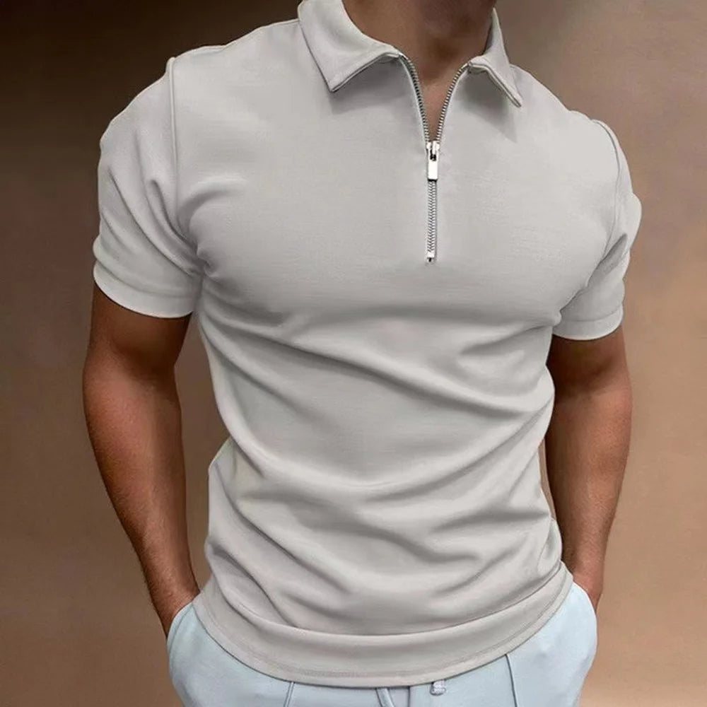 Polo mit Reißverschlusskragen Moderne Eleganz trifft auf alltäglichen Komfort