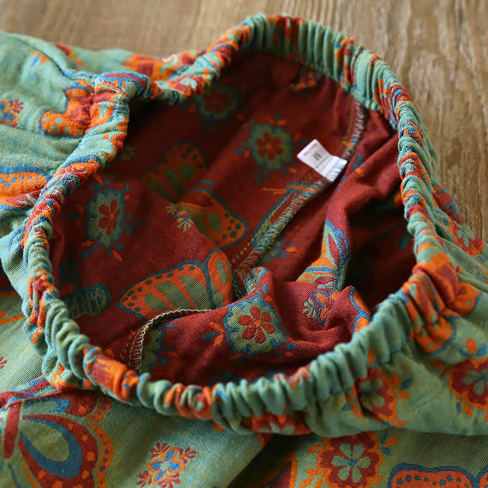 2-teilige Loungewear aus Baumwolle mit Schmetterlingsdruck