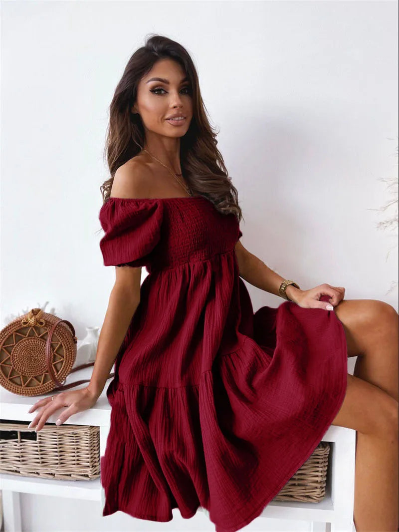 Elegantes One-Shoulder Minikleid für den Sommer