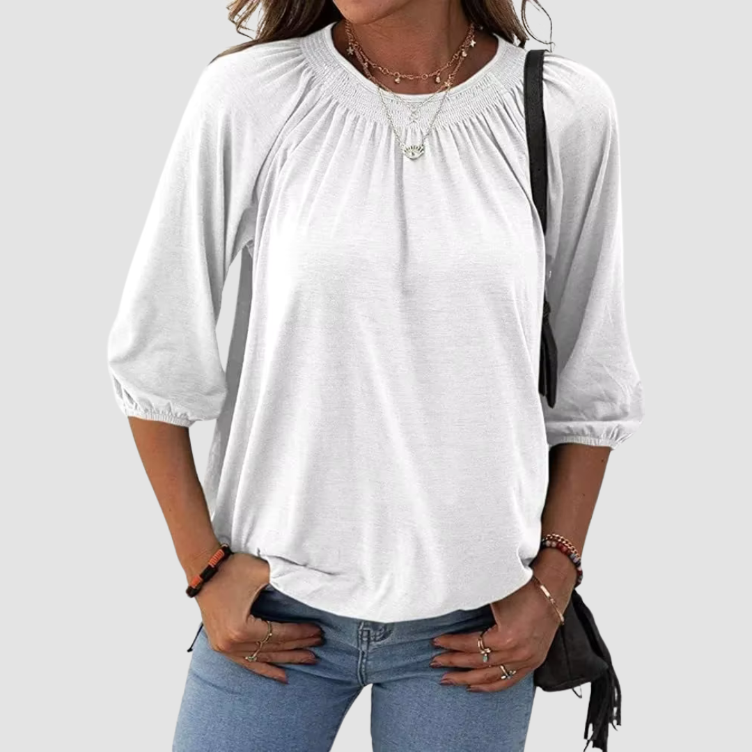 Stilvolles Damen-T-Shirt mit halblangen Ärmeln