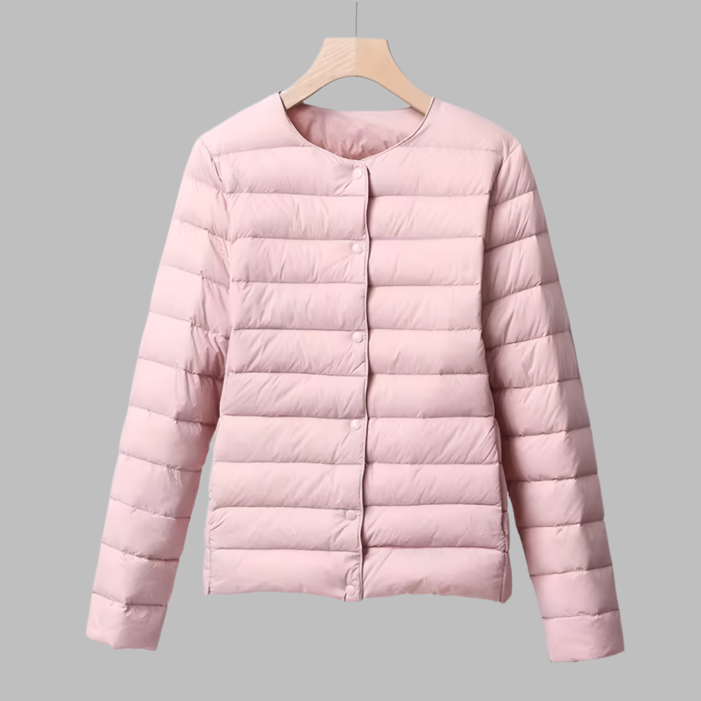 Kragenloser, tragbarer Puffer für Frühling und Winter