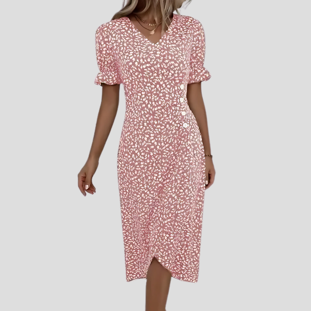 Elegantes Midikleid mit Blumenmuster für Damen