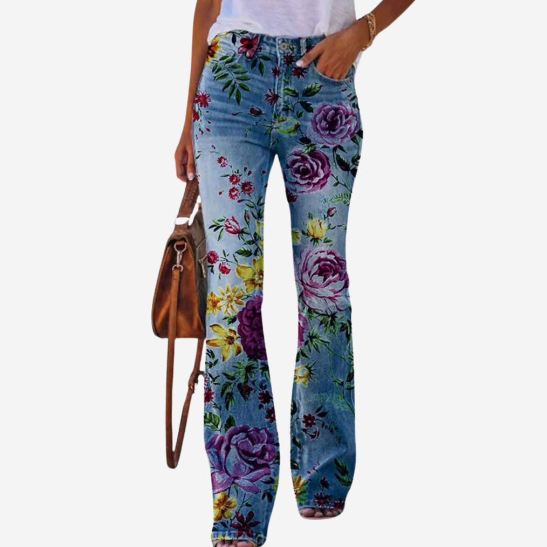 Damen-Flared-Hose mit schmeichelhafter Passform und stilvollem Design